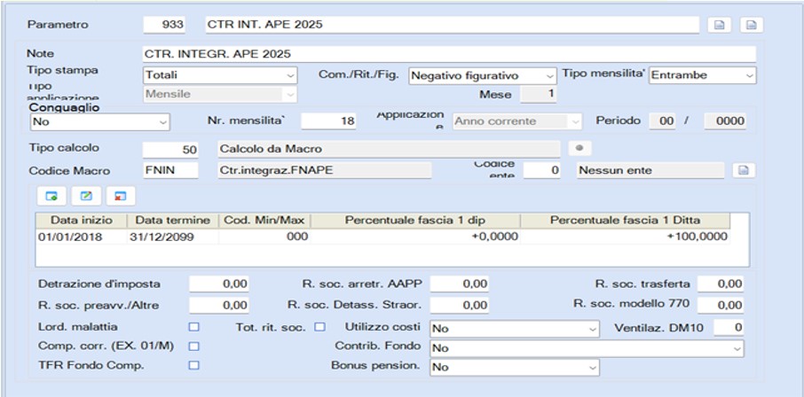 parametro per macro fnin