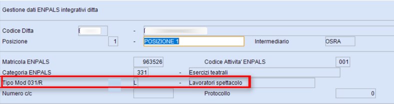 sezione altri enti enpals