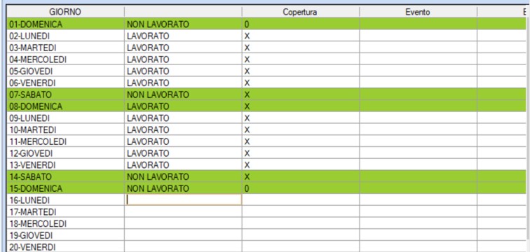 copertura giorni enpals