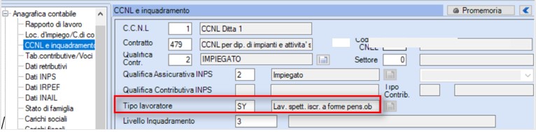 ccnl e inquadramento enpals