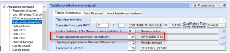 tabelle contributive e contrattuali enpals