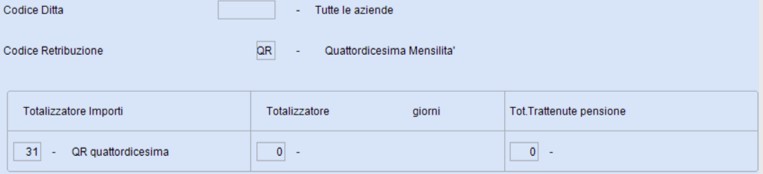 codice retribuzione qr