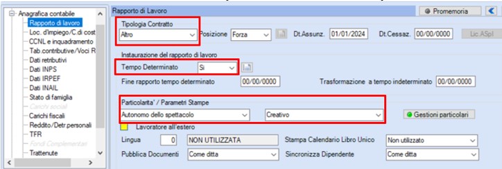 rapporto di lavoro