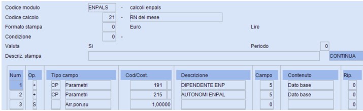 CODICE DI CALCOLO 21