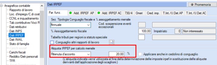 dati irpef