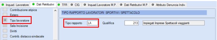 TIPO RAPPORTO ENPALS