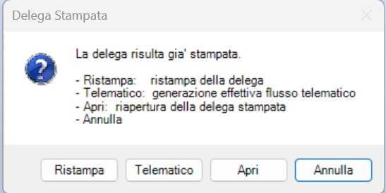opzioni scelte