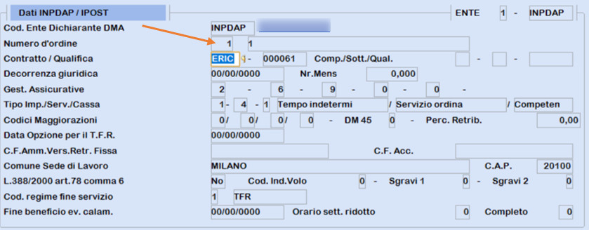 dati dipendente DMA2