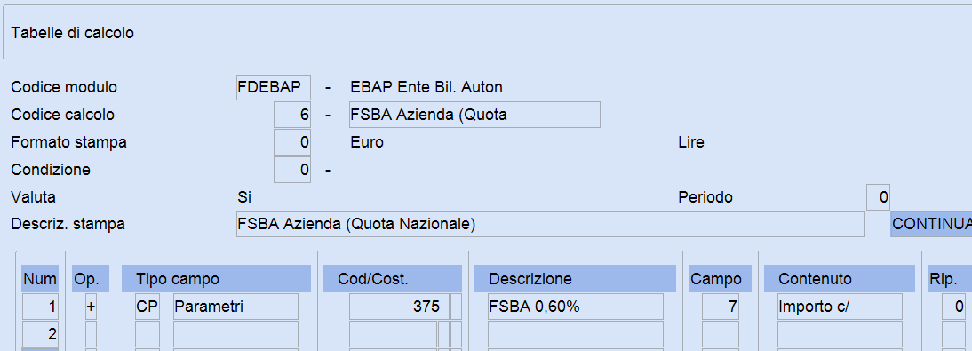 FSBA quota azienda