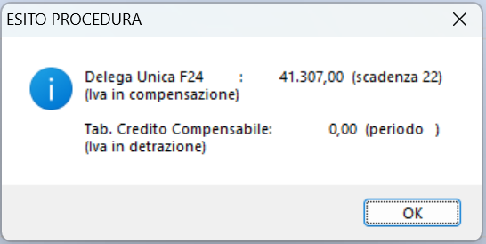 esito della procedura gc