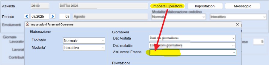 imposta operatore