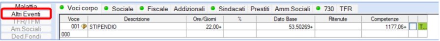 altri eventi