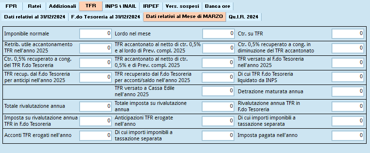 startup TFR dati mese precedente al