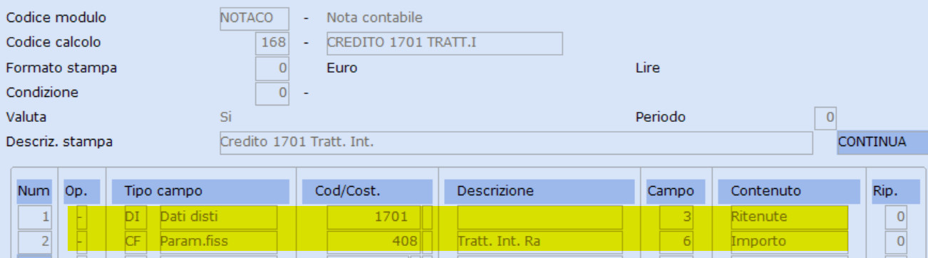 modifica totalizzatori