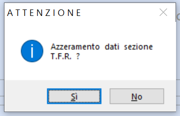 Netto lordo azzeramento dati TFR