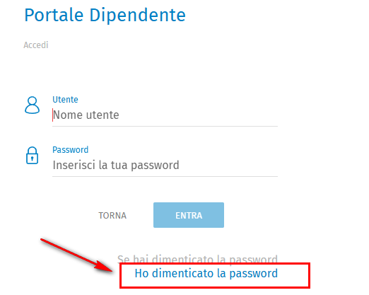 password_dimenticata
