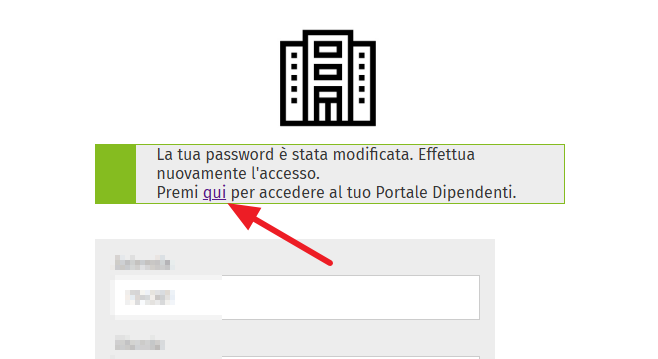 modifica password