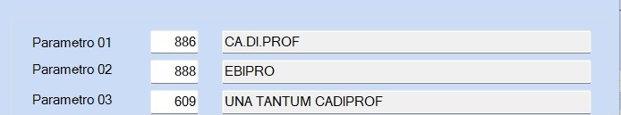 Tabella parametri di riferimento per contributo solid M980