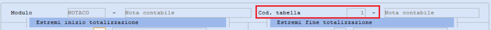 modifica delle tabelle di stampa