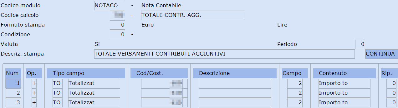 notaco Totale Contributi Aggiuntivi fondi