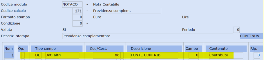 notaco previdenza complementare