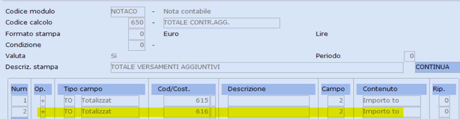 notaco totale contributi aggiuntivi