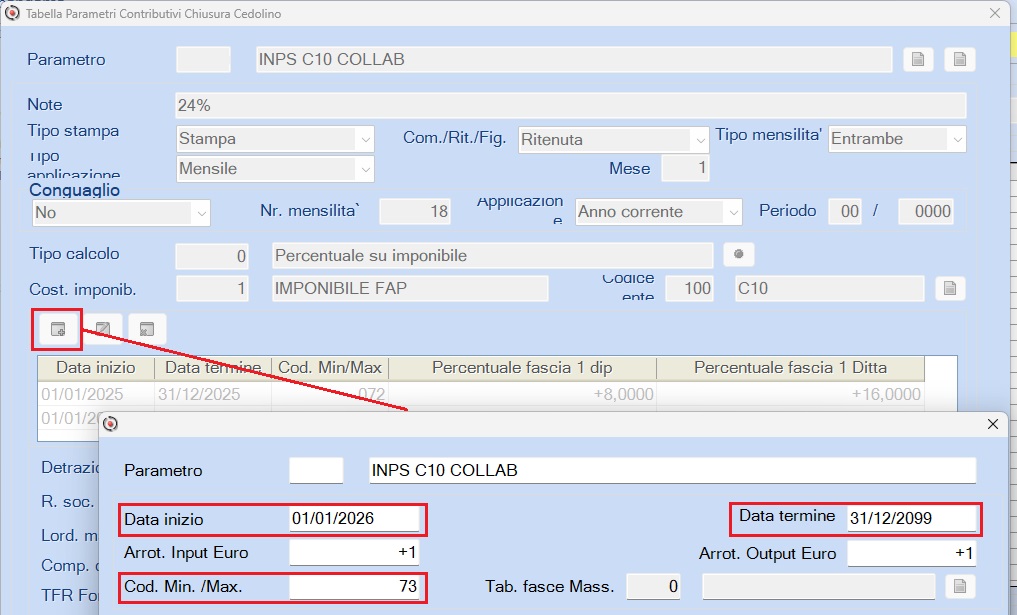 Parametro CoCoCo_Apertura nuovo periodo
