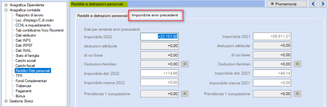 anagraficadipRedditoDetraz. personali