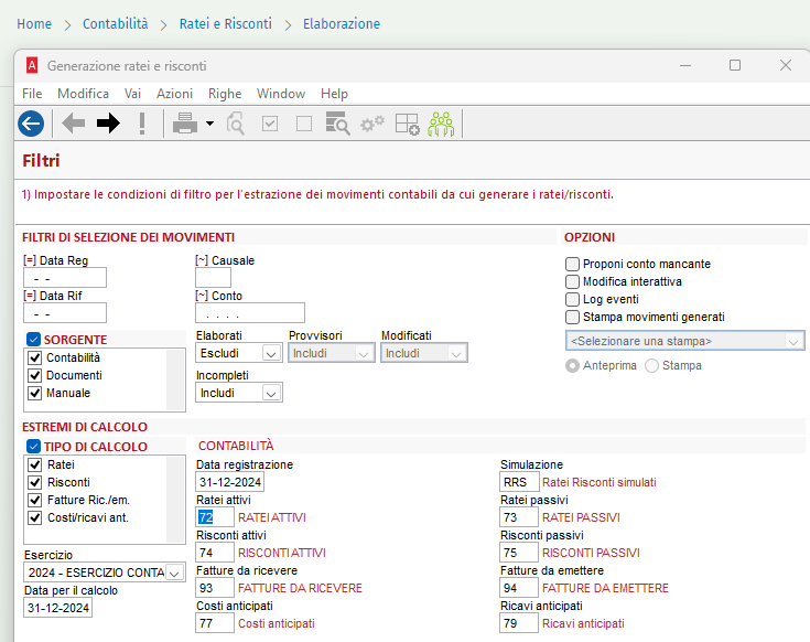 Elaborazione RR