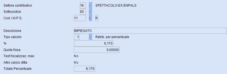 Aliquota Impiegati Full Time