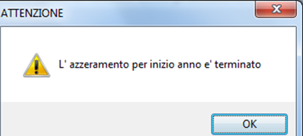 Fine ripristino inizio anno