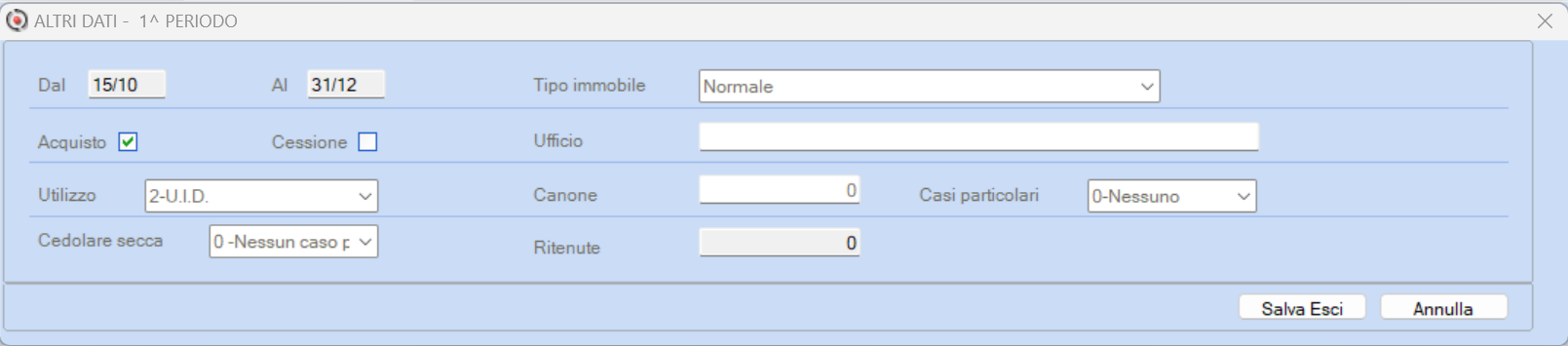 valorizzazione altri dati imu