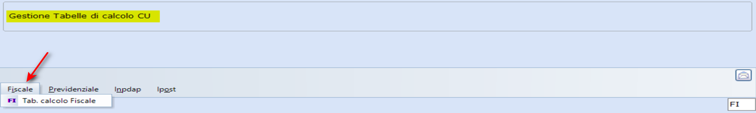 Tabelle di calcolo CU