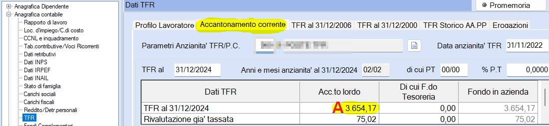 Versamento a previdenza complementare fondo pensione del TFR maturato in più di 12 mesi
