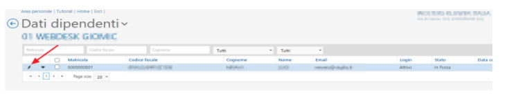 webdesk dati dipendente