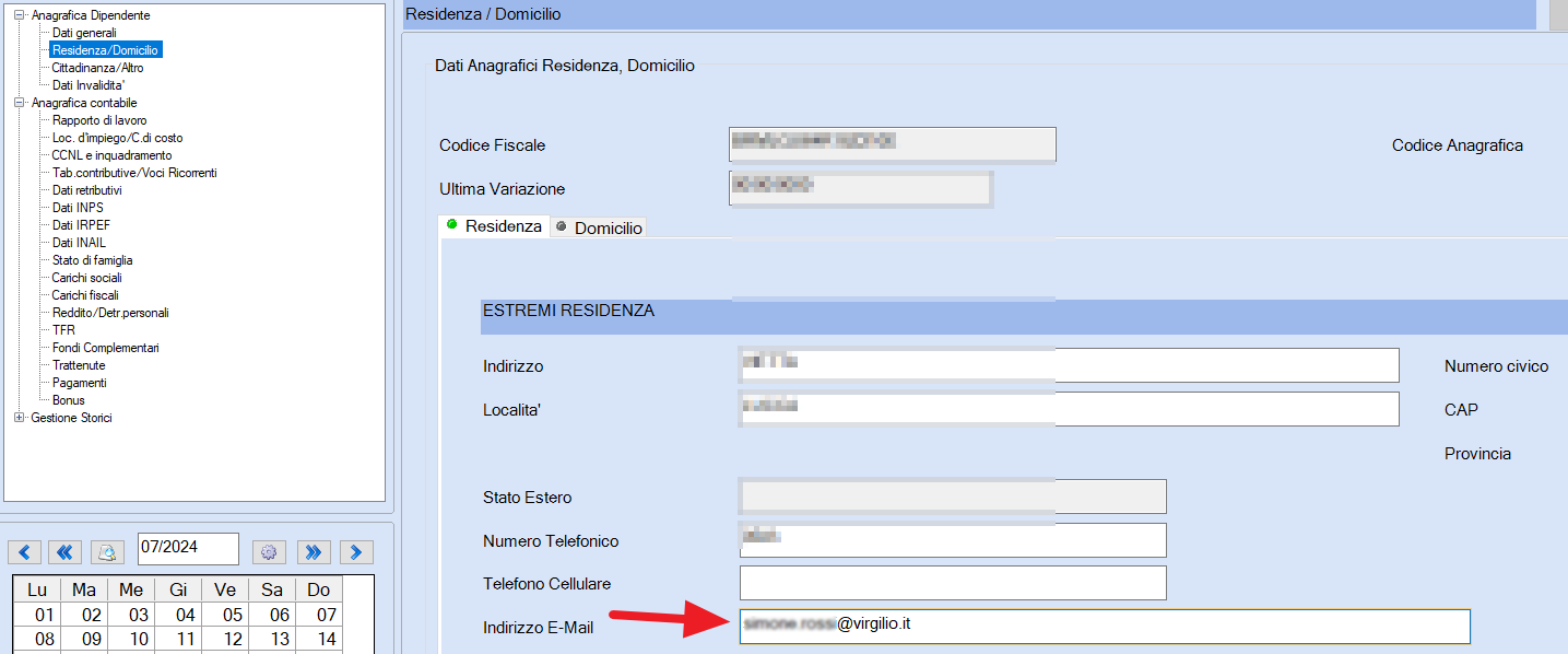 webdesk indirizzo email