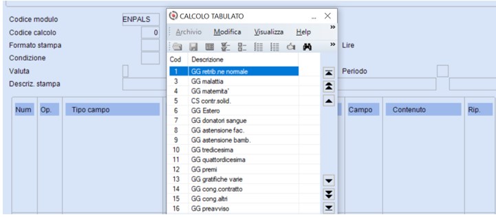 tabelle di calcolo