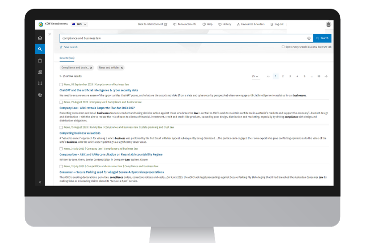 CCH iKnowConnect - Compliance and Business Law - 4