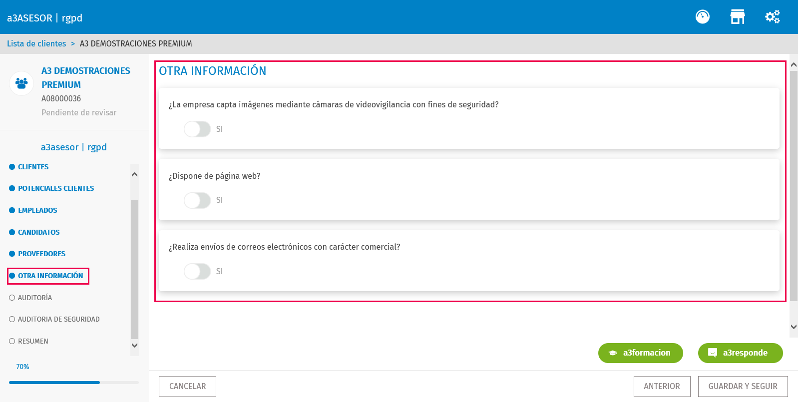 otra información