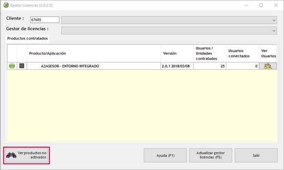 gestor licencias