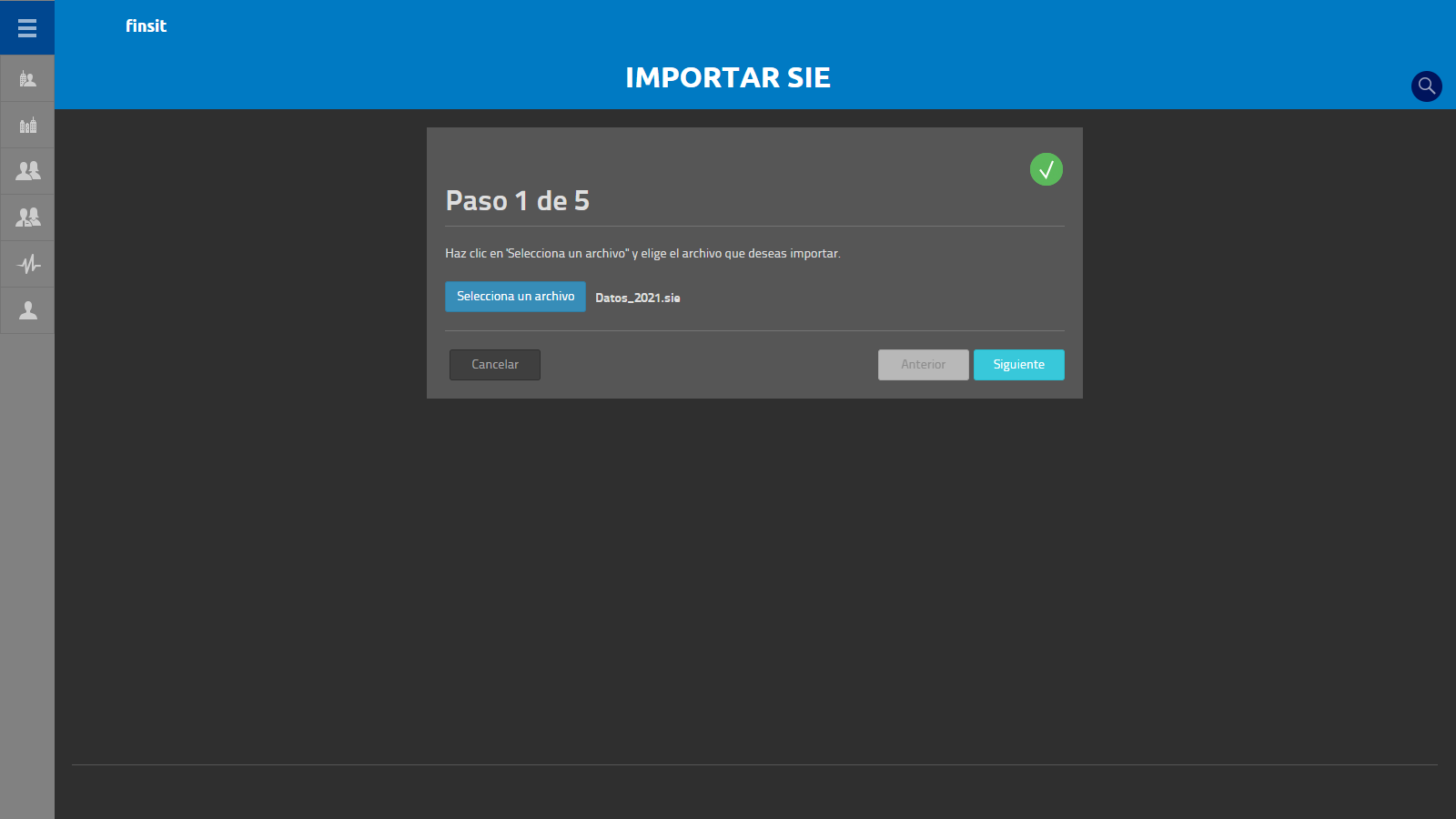 Fichero importado