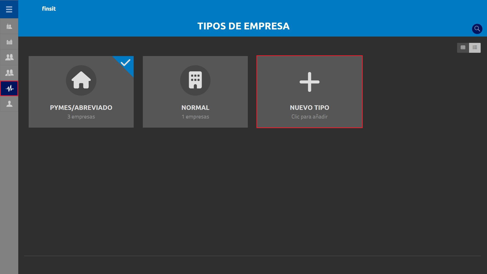Tipos de empresa. Nuevo tipo