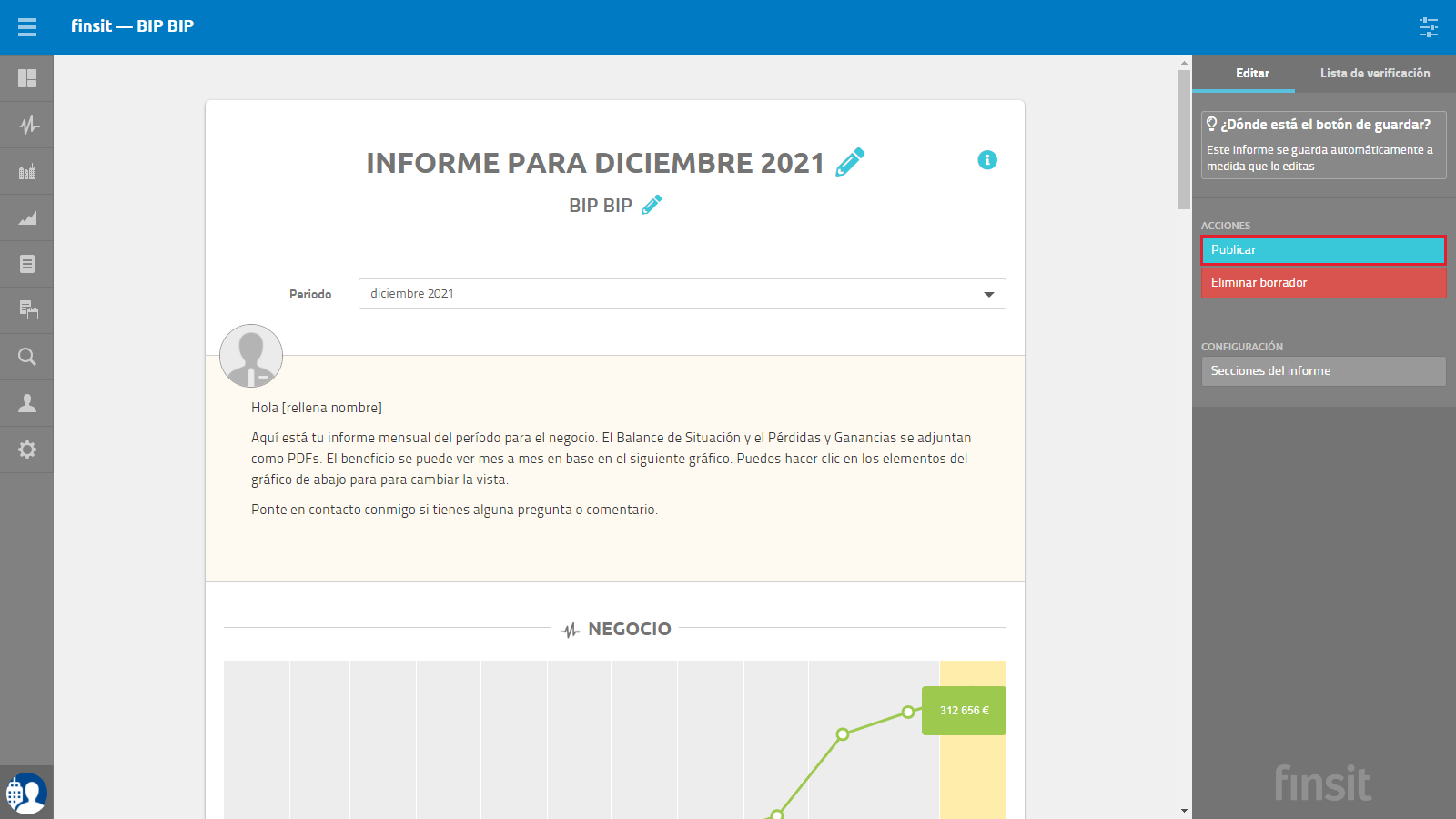 Informes periodicos Publicar