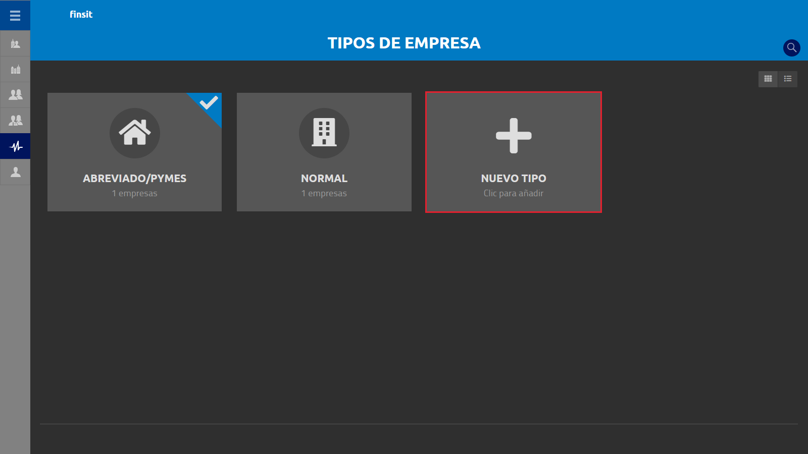 Tipos de empresa Nuevo tipo