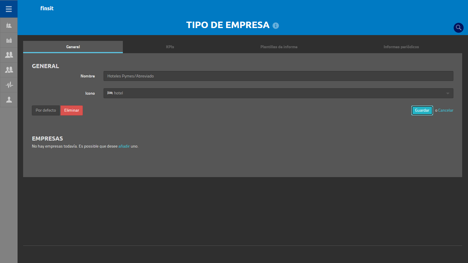 Tipo de empresa general