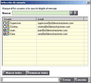 Selección de usuario