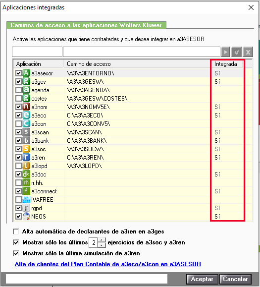 aplicaciones integradas si