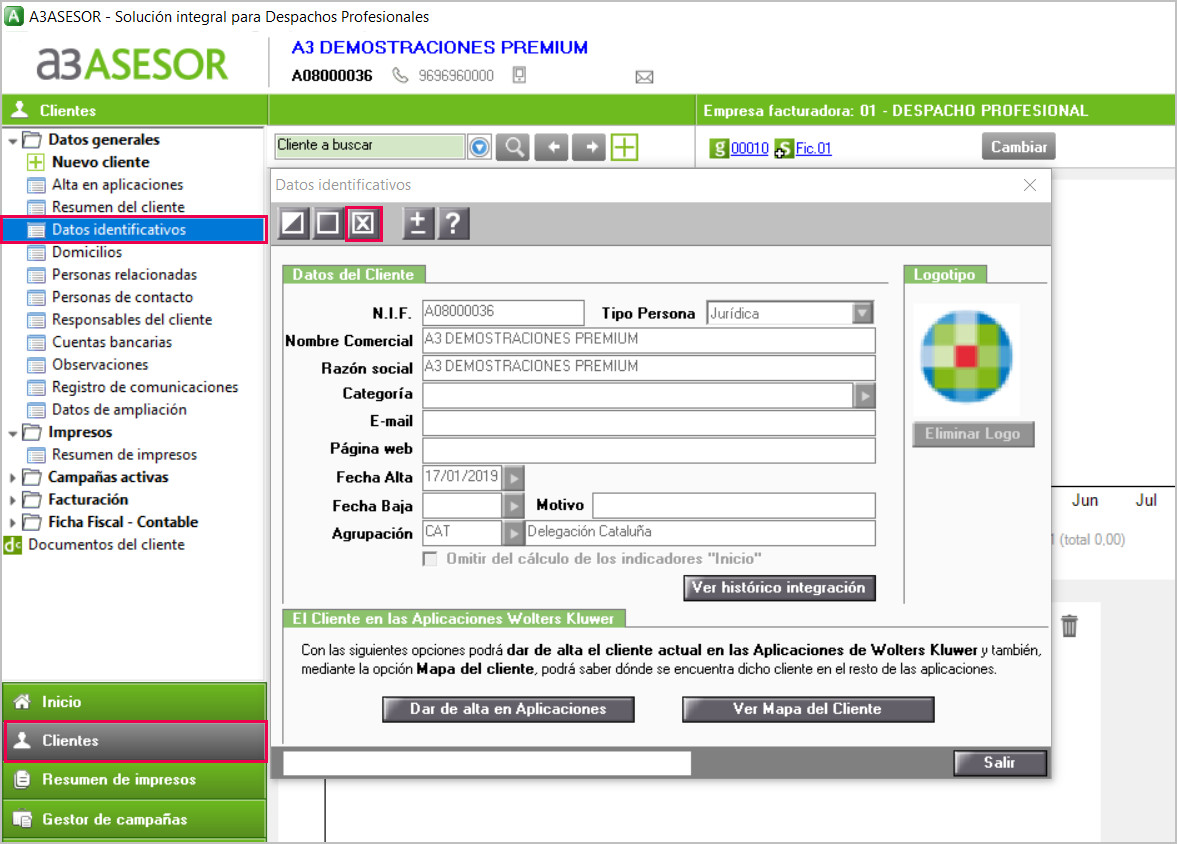 eliminar cliente