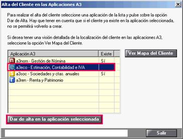 Alta de clientes