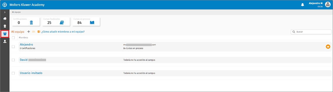 acceso al punto mi equipo desde wolters kluwer academy